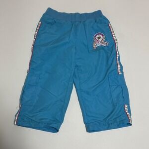 Disney‎ High School Musical Girls Pants Blue Track Cargo Size 10/12 Y2K Wildcats